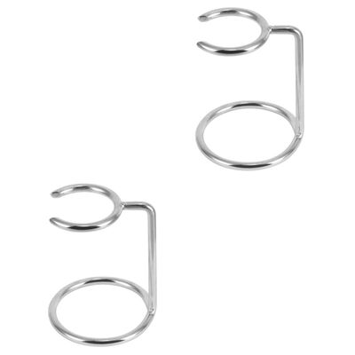 DOITOOL 2pcs Stainless Steel Shaving Brush Stand Holder and Brush Organizer Broken-resistant Design for Home and Barber Salon Use