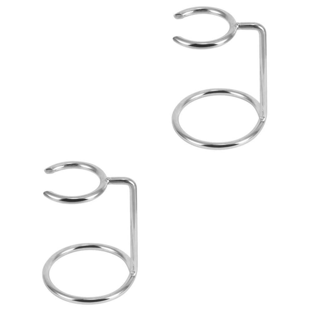 DOITOOL 2pcs Stainless Steel Shaving Brush Stand Holder and Brush Organizer Broken-resistant Design for Home and Barber Salon Use