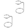 DOITOOL 2pcs Stainless Steel Shaving Brush Stand Holder and Brush Organizer Broken-resistant Design for Home and Barber Salon Use view 1