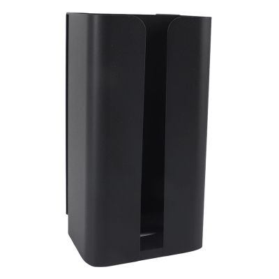 Tissue Storage Box, Space Saving Wall Mounted Tissue Box for Hotel for Bathroom (Black)