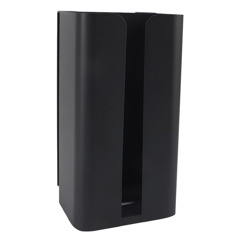 Tissue Storage Box, Space Saving Wall Mounted Tissue Box for Hotel for Bathroom (Black)