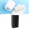 Tissue Storage Box, Space Saving Wall Mounted Tissue Box for Hotel for Bathroom (Black) view 3