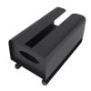 Tissue Storage Box, Space Saving Wall Mounted Tissue Box for Hotel for Bathroom (Black) view 4