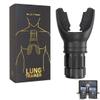 Blue Rose Lung Trainer with Adjustable Resistance Breathing Exerciser & Lung Cleanse Device for Enhanced Lung Capacity, Fitness & Respiratory Health  Includes Free eBook (Black) view 1