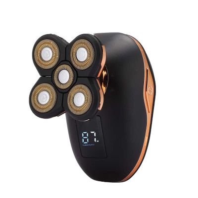 ANKROYU 5 in 1 Electric Shaver, Multifunctional Shaver, Waterproof Shaving Shaver with Digital Display Hairdresser, Portable Cordless Electric Trimmer for Hair Beard Nose Trimmer