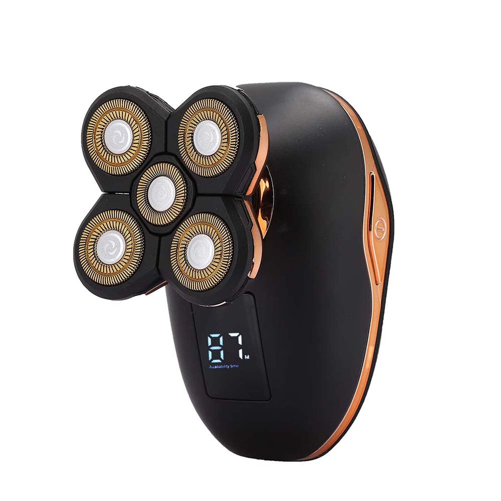 ANKROYU 5 in 1 Electric Shaver, Multifunctional Shaver, Waterproof Shaving Shaver with Digital Display Hairdresser, Portable Cordless Electric Trimmer for Hair Beard Nose Trimmer