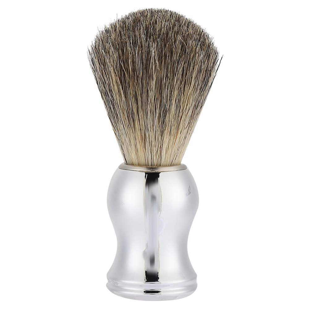 ANKROYU Men's Portable Beard Brush, Salon Facial Cleansing Foam Shaving Brush Beauty Tool, Shaving Brush Set for Men's Beard Cleaninged