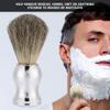 ANKROYU Men's Portable Beard Brush, Salon Facial Cleansing Foam Shaving Brush Beauty Tool, Shaving Brush Set for Men's Beard Cleaninged view 2