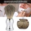 ANKROYU Men's Portable Beard Brush, Salon Facial Cleansing Foam Shaving Brush Beauty Tool, Shaving Brush Set for Men's Beard Cleaninged view 3
