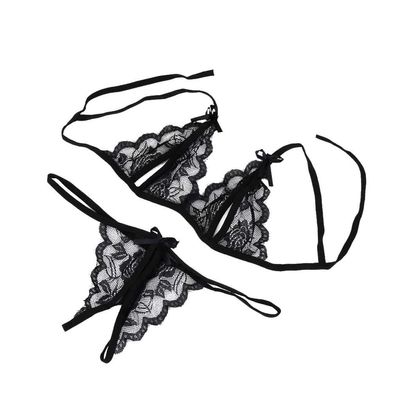thong set body stocking sexy underwear female naughty rave outfits women's lingerie sets black stockings black lingerie set sexy knickers bra and panties dress adjustable strappy womens