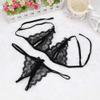thong set body stocking sexy underwear female naughty rave outfits women's lingerie sets black stockings black lingerie set sexy knickers bra and panties dress adjustable strappy womens view 2