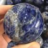 ICOBES 1pc Natural Sodalite Sphere Ornaments Quartz Crystal Stones and Minerals Sphere Statue for Home Office Decoration view 1