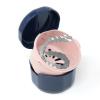 yueton 1Pack Denture Bath Case Portable Denture Soak Container Mouth Guard Storage Box with Pale Pink Strainer Basket for Travel Cleaning, Sapphire Blue view 3