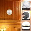 2Pcs Metal Dial Sauna, Sauna Thermometer, 2 in 1 Sauna Thermometer Hygrometer Indoor Sauna Hygrometer and Thermometer 10-120 Sauna Thermometers Portable Sauna Hygrometer for Sauna Room view 3