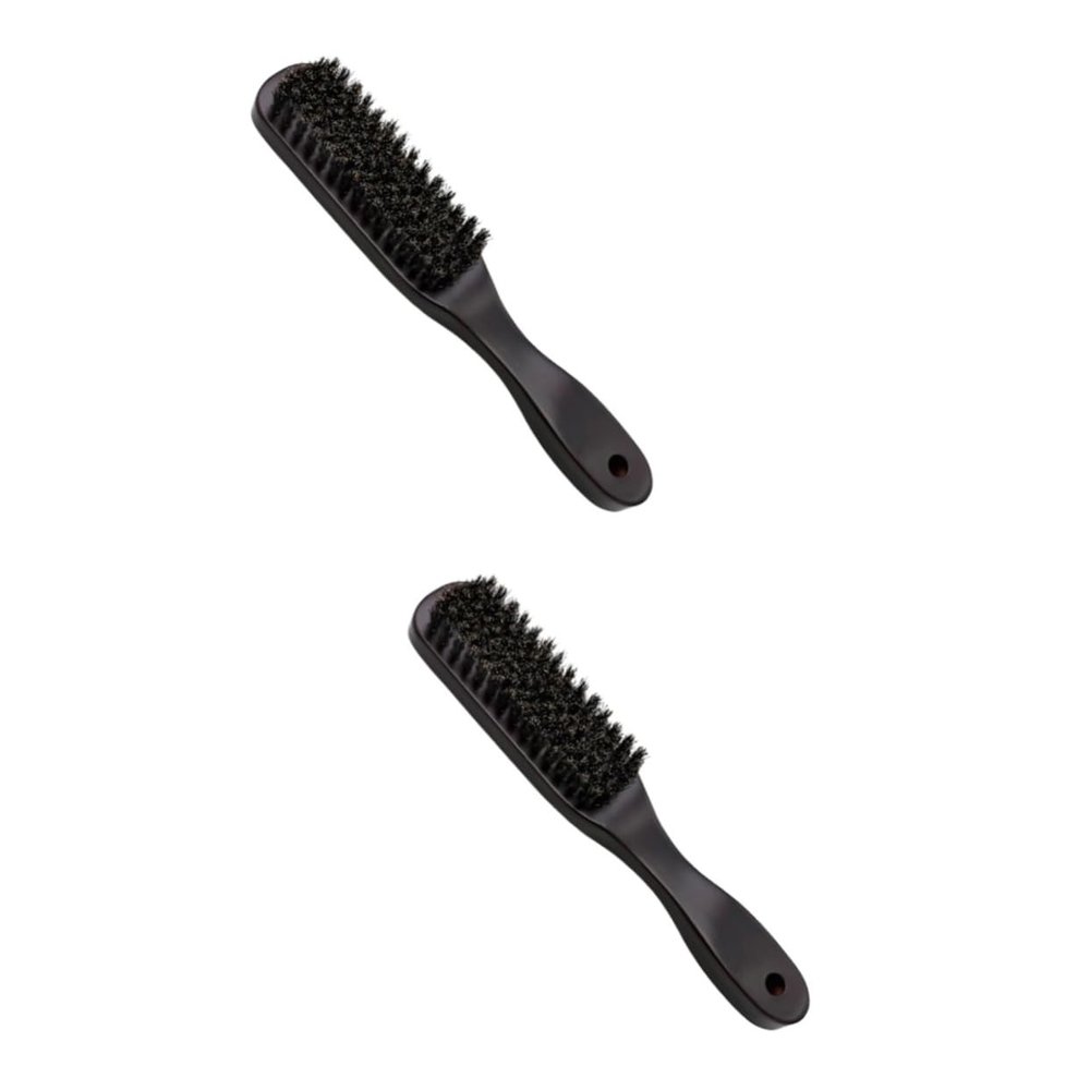 Mipcase 2pcs Beard Grooming for Men Beard Comb Brush Kit Bristle Hairdressing Tool Handle