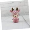 CHILDWEET 2pcs Reindeer Ornaments Deer Figurines for Cake Decor Plush Models Deerlet Design Home view 3