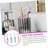 FOMIYES 4pcs Dual-Head Denture Toothbrush Set, Assorted Colors (Green, Purple, Orange, Blue), Soft Bristles False Teeth Cleaner for Home Denture Care and Plaque Removal Random Color view 4