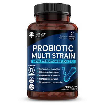 Bio Cultures for Daily Gut Health - Multi Strain Supplements - Acidophilus Tablets High Strength - Digestive & Gut Health Supplements Lactobacillus - Vegan, GMO-Free, Gluten-Free, UK Made