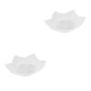 DECHOUS 2pcs Flower Shaped Soap Tray Silicone Soap Holder Water Draining for Wash Table view 1