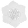 DECHOUS 2pcs Flower Shaped Soap Tray Silicone Soap Holder Water Draining for Wash Table view 2
