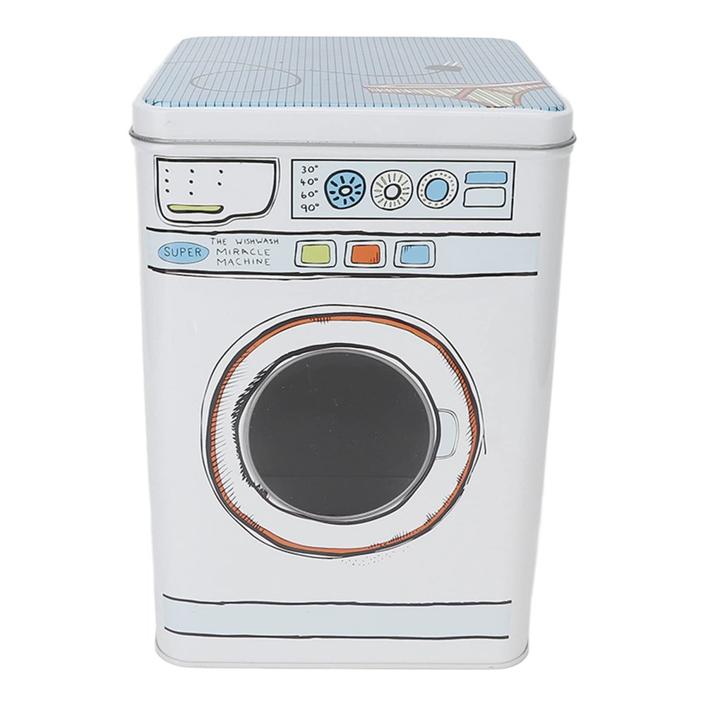 Washing Powder Box Metal, Detergent Storage Box with Lid Detergent Container Detergent Box Washing Powder Jar Washing Machine Appearance Gift