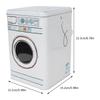 Washing Powder Box Metal, Detergent Storage Box with Lid Detergent Container Detergent Box Washing Powder Jar Washing Machine Appearance Gift view 3