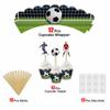 Seyal Soccer Football Cupcake Wrapper view 4