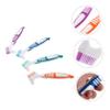 Angoily 4pcs False Teeth Brush Cleaner Household Cleaning Brush Care Toothbrush for Cleaning view 4