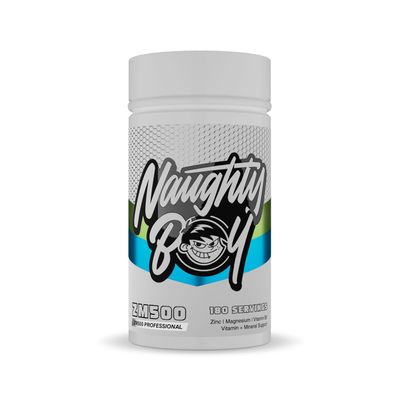 Naughty Boy ZM500, Premium Zinc, Magensium Bisglycinate and Vitamin B6. Ultra Bioavailability, High Potency. 500mg Per Capsule 180 Capsules (6 Month Supply)