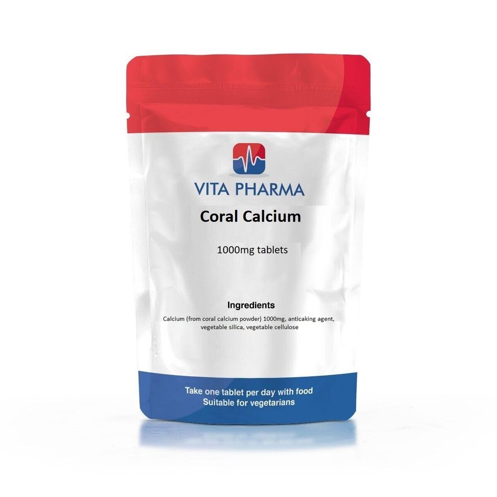VITA PHARMA Coral Calcium 1000mg 365 Tablets