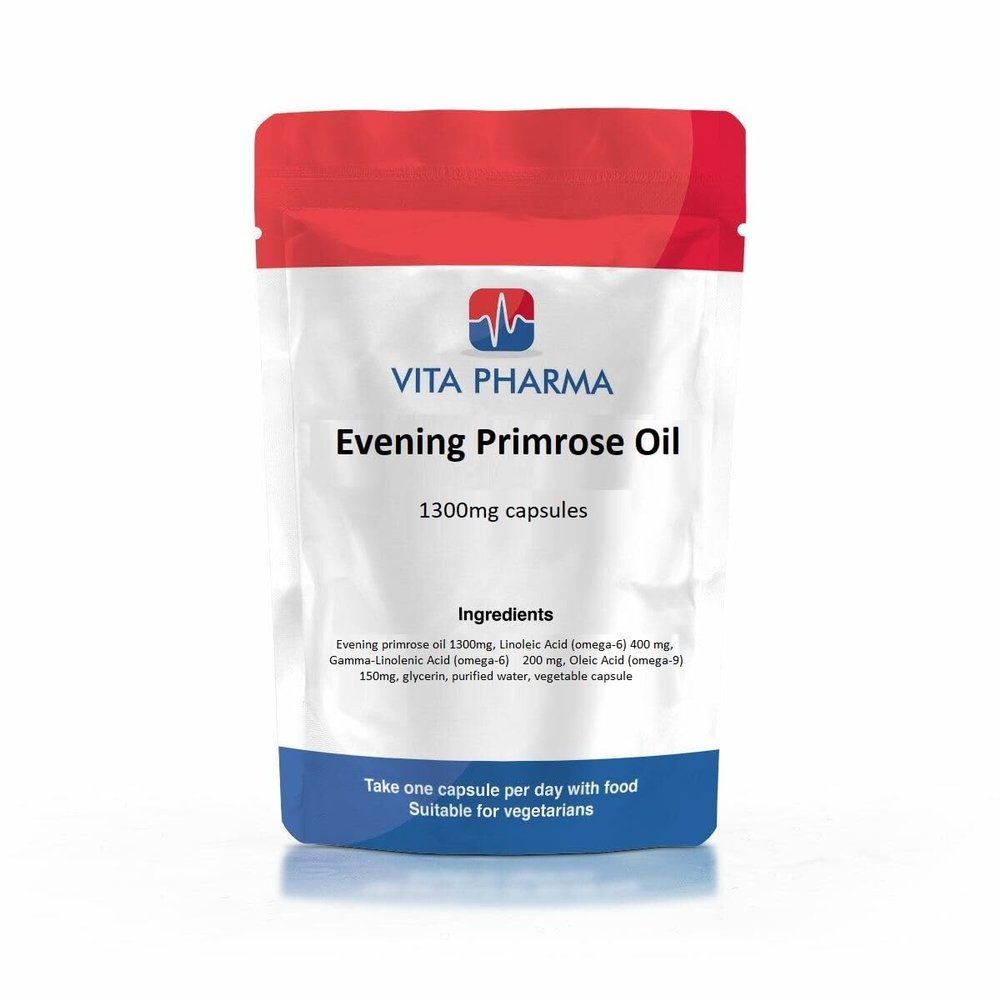 VITA PHARMA Evening Primrose Oil 1300mg 60 Capsules
