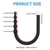 Shower Set 4 Holes Sprayer Enema Comfort Silicone Hose Enema Nozzle Accessory Woman Man 58cm + 150cm Hose (Black) view 2
