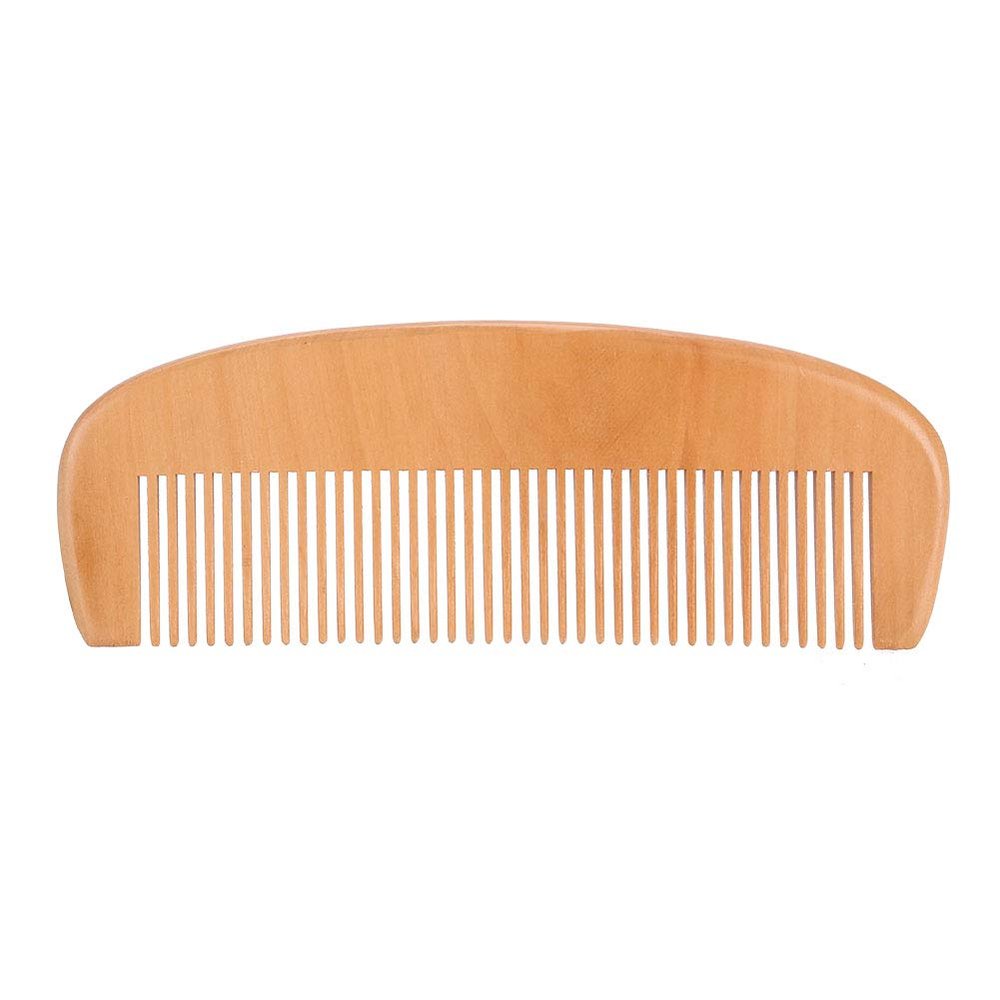 ANKROYU Mustache Wodden Comb, Wooden Wide Tooth Comb, Portable Men Beard Wooden Comb Kit, Wooden Beard Comb Kit for Conditioner Oils and Beard Balms