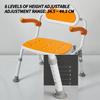 Shower Chair Foldable, Shower Chair with Backrest and Armrests, Non-Slip, Height Adjustable, Foldable Shower Chair, for the Elderly and Disabled/2 view 3