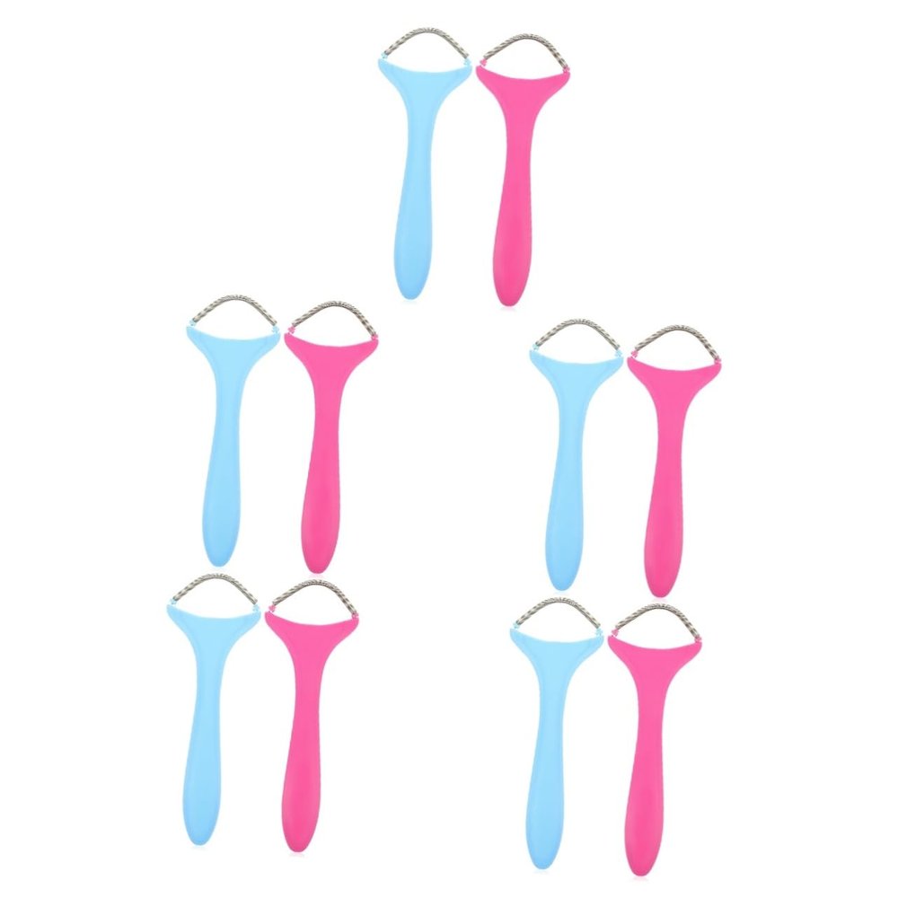 Angoily 10pcs Facial Hair Removal Tools Manual Epilator for Women Eyebrow Threader Lip Hair Spring Skin Care Tool Portable Face Plucker