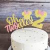 10 Pack Oh Twodles Mouse Themed Cake Topper For Baby Shower Kids 2nd Birthday Theme Party Supplies view 2