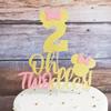10 Pack Oh Twodles Mouse Themed Cake Topper For Baby Shower Kids 2nd Birthday Theme Party Supplies view 3