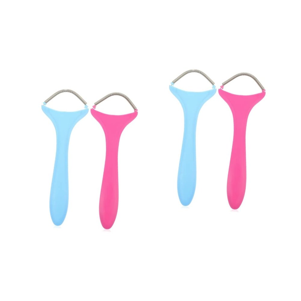 Angoily 4pcs Face Epilator Threading Tool for Women Remove Hair Supplies Painless Hair Remover for Lip Chin and Cheeks