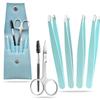 Eyebrow tweezers, professional tweezers, set of 4 types tweezers, eyebrow brush and eyebrow scissors. Couple gift, professional eyebrow tweezers, eyebrow tweezers. view 1