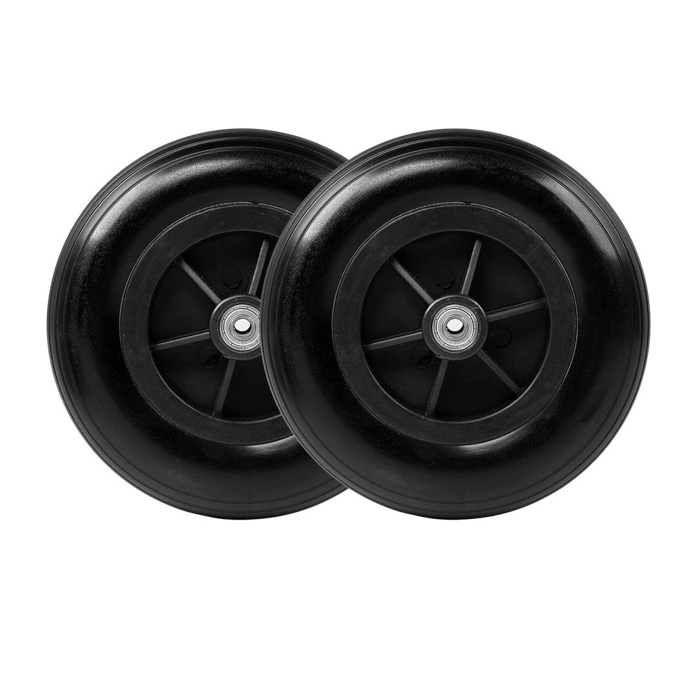 1 Pair 8 Inch Electric Wheelchair Tires, 200x50 Inflatable/Solid Rubber Wheelchair Front Wheels with 5/16" (8 mm) Bearing (Size : 200X50(8"X2") A)