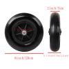 1 Pair 8 Inch Electric Wheelchair Tires, 200x50 Inflatable/Solid Rubber Wheelchair Front Wheels with 5/16" (8 mm) Bearing (Size : 200X50(8"X2") A) view 2
