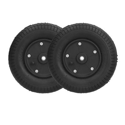 1 Pair 8 Inch Electric Wheelchair Tires, 200x50 Inflatable/Solid Rubber Wheelchair Front Wheels with 5/16" (8 mm) Bearing (Size : 200X50(8"X2") B)