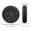 1 Pair 8 Inch Electric Wheelchair Tires, 200x50 Inflatable/Solid Rubber Wheelchair Front Wheels with 5/16" (8 mm) Bearing (Size : 200X50(8"X2") B) view 2
