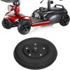 1 Pair 8 Inch Electric Wheelchair Tires, 200x50 Inflatable/Solid Rubber Wheelchair Front Wheels with 5/16" (8 mm) Bearing (Size : 200X50(8"X2") B) view 4