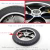 10"x2" Wheelchair Replacement Wheel, Inflatable/Solid Rubber Wheelchair Front Wheels, Aluminum Rim with 1/2" (12mm) Bearing (2 Pcs) (Size : 10"x2"A) view 2