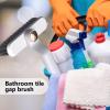 2-in-1 Multipurpose Cleaning Brush - Hard Bristle Crevice Brush, Multi-Angle Cleaning Tools Window Groove Brush With Rotating Head For Window Groove Tub Faucet Floor view 3