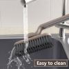 2-in-1 Multipurpose Cleaning Brush - Hard Bristle Crevice Brush, Multi-Angle Cleaning Tools Window Groove Brush With Rotating Head For Window Groove Tub Faucet Floor view 4