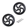 1 Pair 5/6/8 Inch Wheelchair Front Wheels Assembly for Disabled Old People, Solid Anti-Slip Replacement Wheelchair Wheels with 5/16" (8 mm) Bearing(6inch/15cm) view 1
