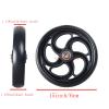 1 Pair 5/6/8 Inch Wheelchair Front Wheels Assembly for Disabled Old People, Solid Anti-Slip Replacement Wheelchair Wheels with 5/16" (8 mm) Bearing(6inch/15cm) view 3