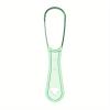 1 GREEN Travel TOOTHBRUSH Holder, MOUTHWASH Cup, TOOTHPASTE Holder & TONGUE Scraper -Carry Strap, Anti Slip Groove, Camping, Business Trip, Store Travel Make Up Brushes (Green & Scraper) view 2